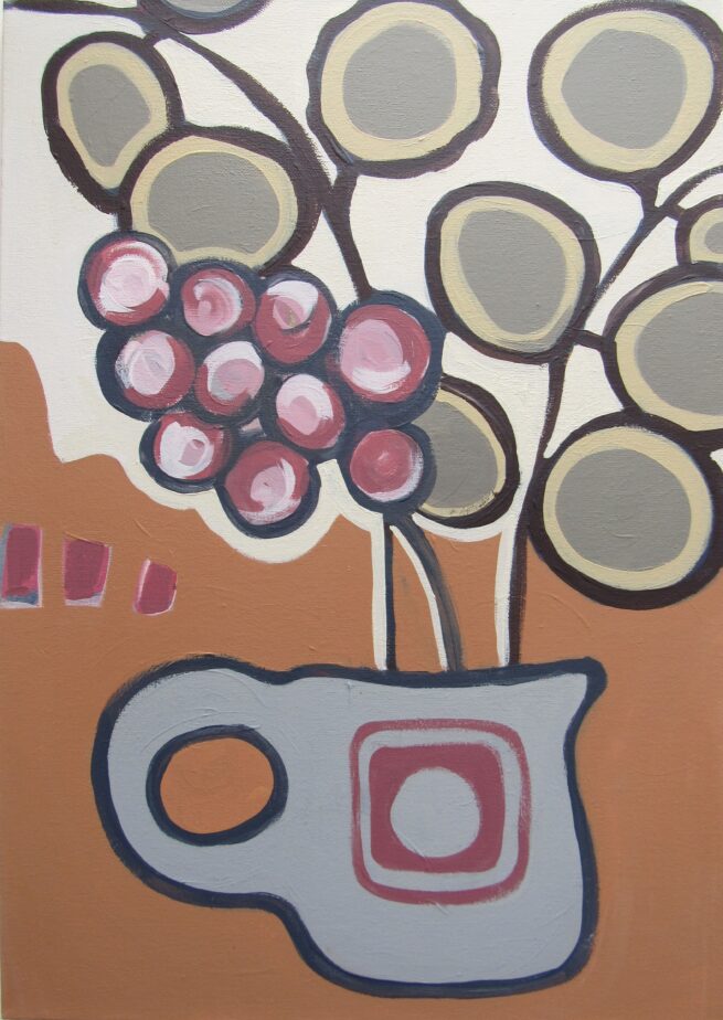 Winter Berries - Textile Design on Canvas